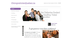 Desktop Screenshot of chiropraticienquebec.ca
