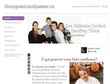 Tablet Screenshot of chiropraticienquebec.ca